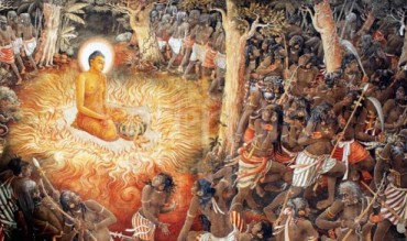 Đức Phật Thích Ca thi triển thần thông tại thành Shravati